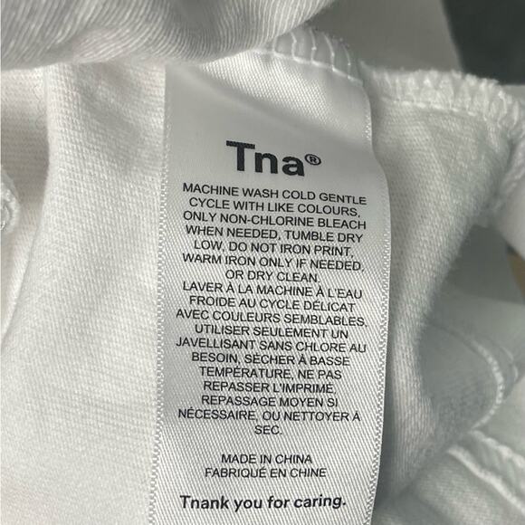 TNA Golden Long Sleeve Heavyweight Tee, White, Casual, Weekend, Lounge, L - Picture 6 of 7